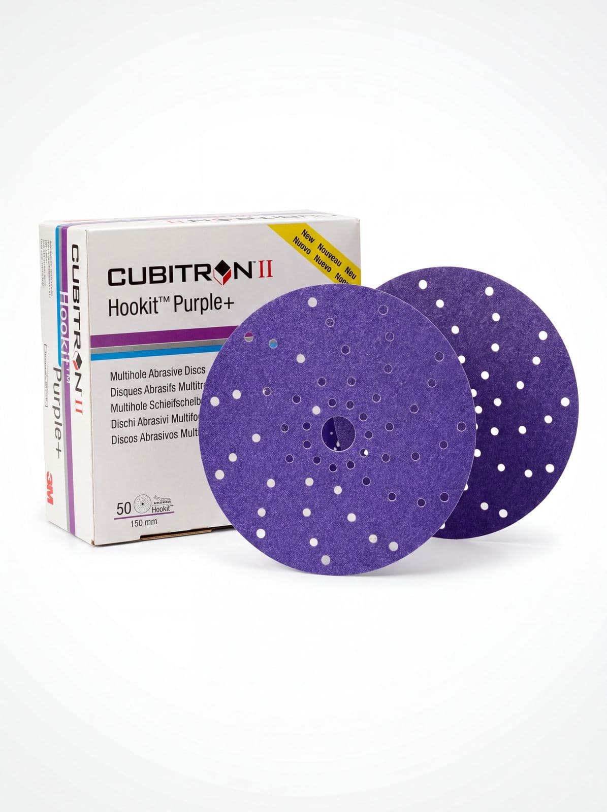 3M Cubitron Круг шлифовальный c мультипылеотводом II 737U Hookit 150мм (US) (P220)