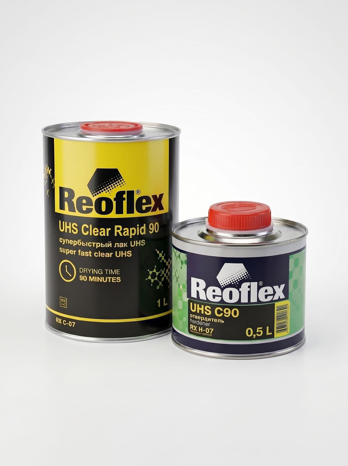 REOFLEX Clear Rapid 90 лак быстрый акриловый 2K UНS 2+1, комплект