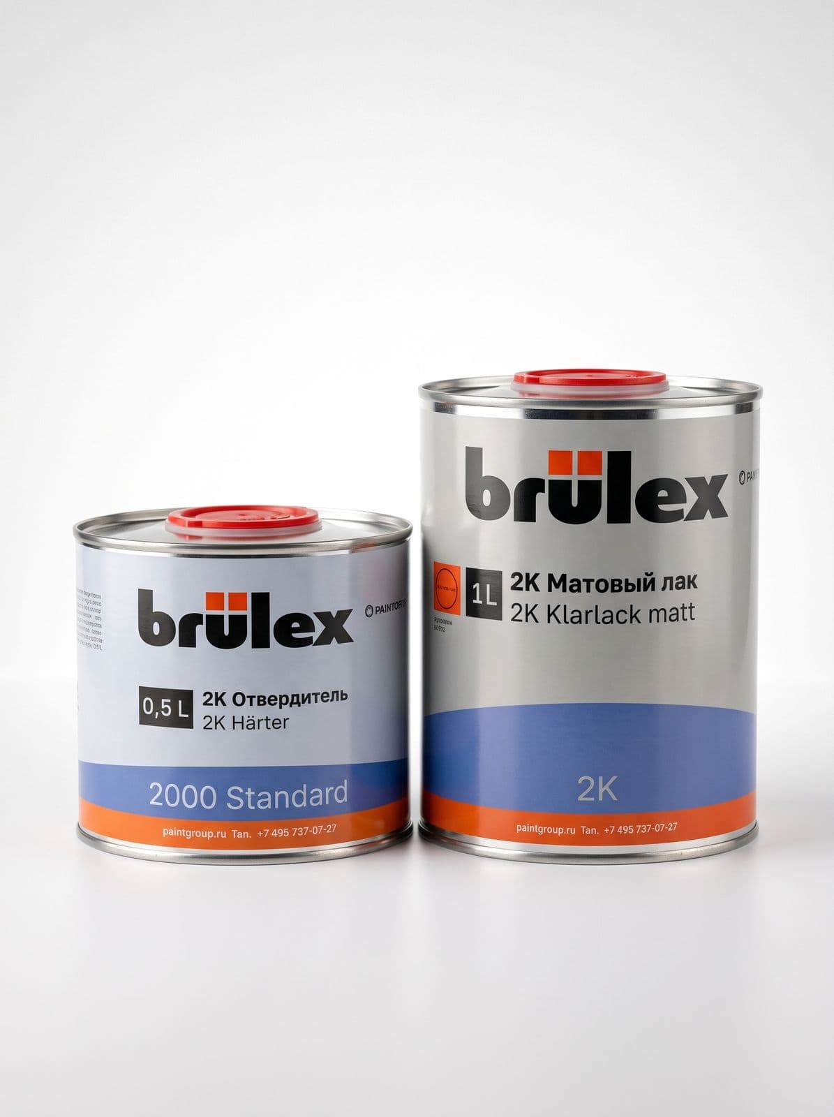 BRULEX Лак 2К 2:1 матовый + отв. 2000 Standart 1+0,5л