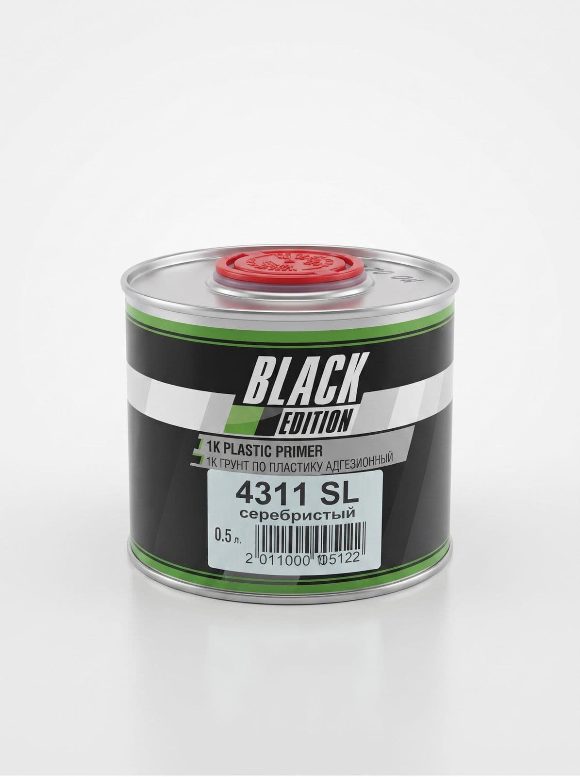 BE 4311 SL 0,5л 1K PLASTIC PRIMER Грунт для пласт (серо-сереб) Black Edition MAXTOR
