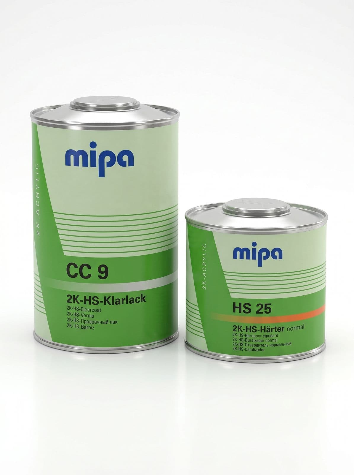 MIPA CC9 Лак 2K HS Klarlack CC9 + Отв. HS Harter HS 25 normal, 1 + 0,5л