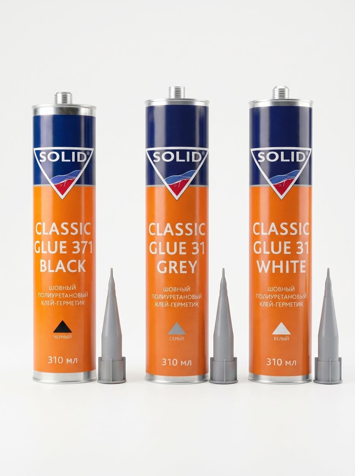 SOLID 31 Клей-герметик шовный полиуретановый CLASSIC GLUE, 310 мл (Белый)