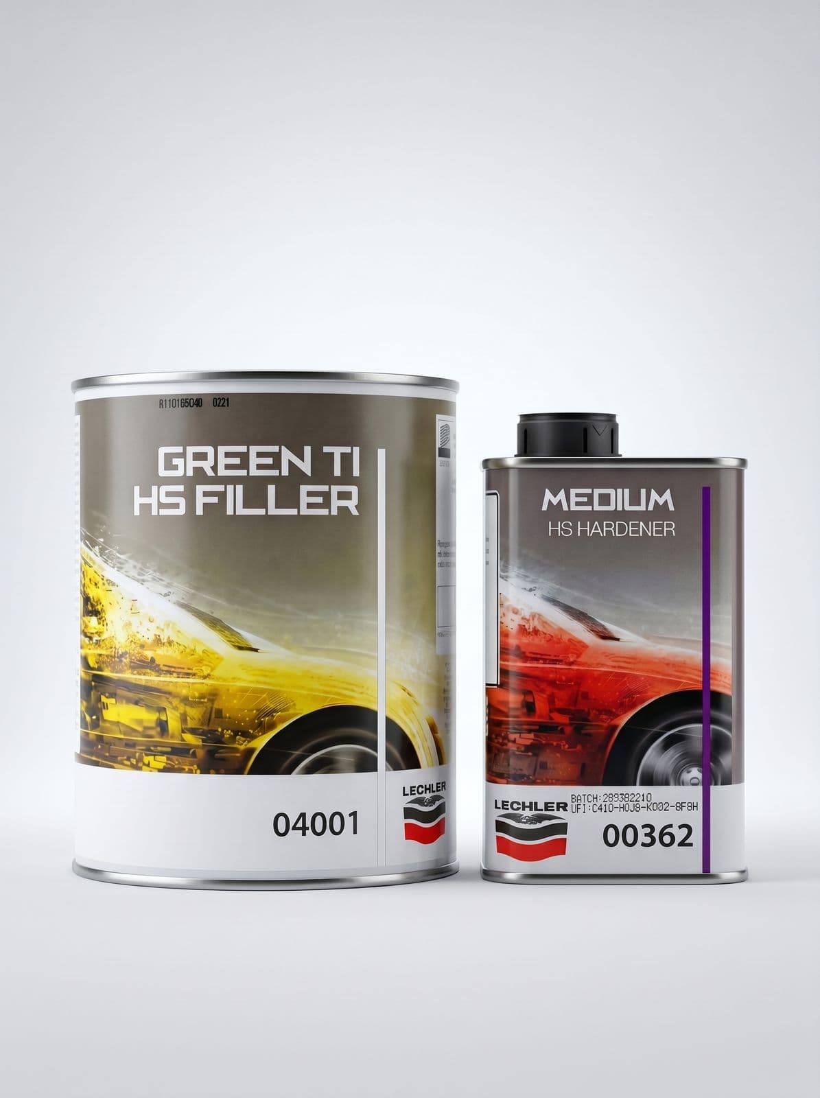 LECHLER грунт порозаполнитель GREEN-TI Filler WT 5:1, 1л + отв. 0,2л (Белый)