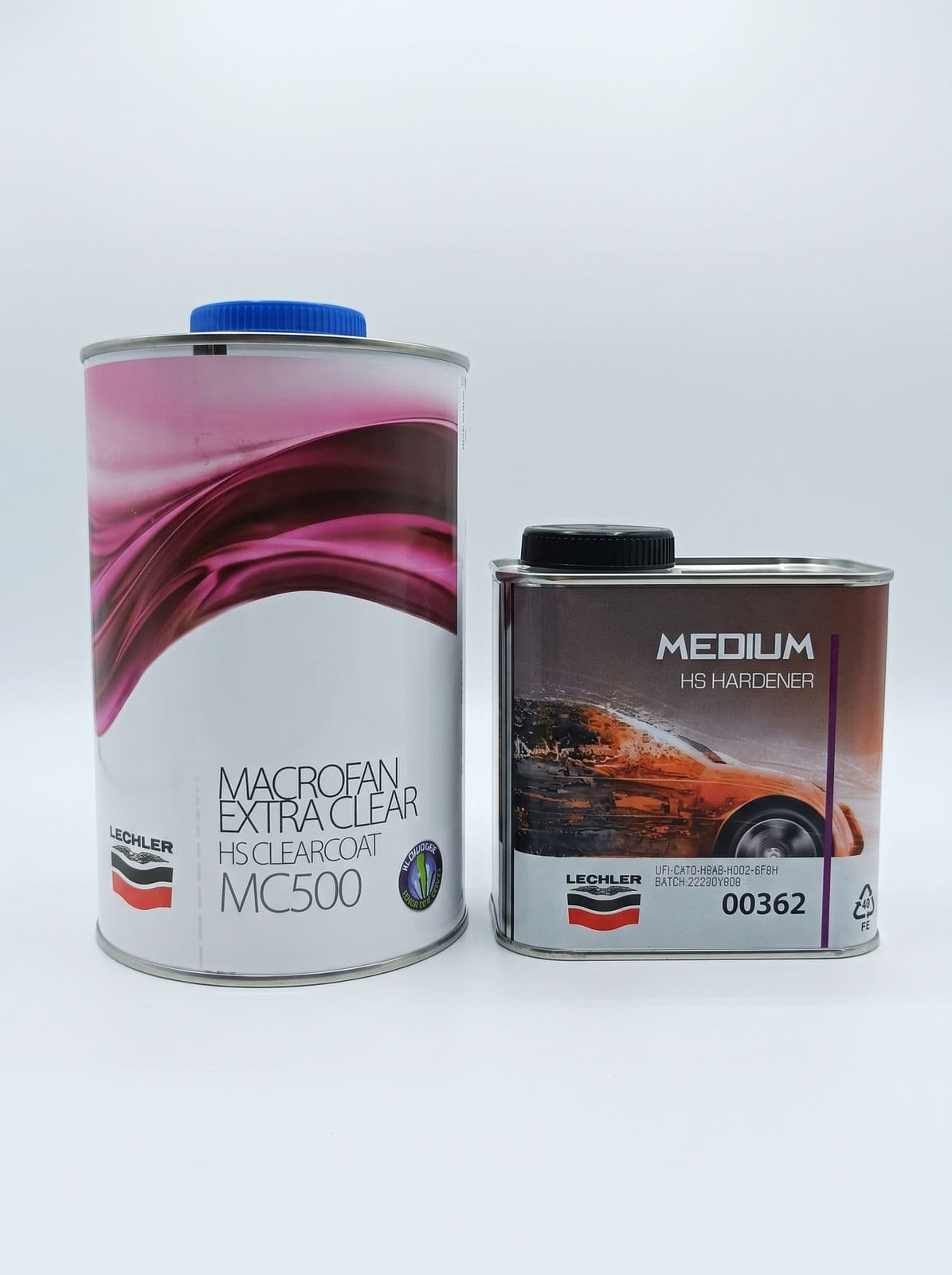LECHLER Лак MACROFAN HS EXTRA CLEARCOAT MC500 2:1, 1л + отв. 0,5л