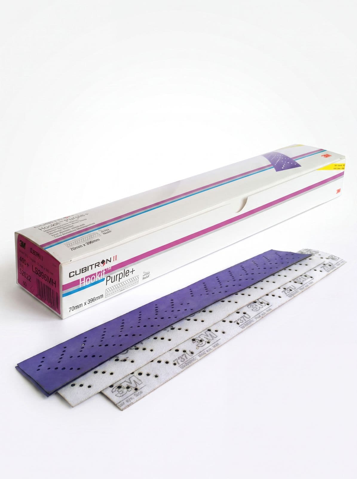 3M Cubitron II 51408 Hookit™ 737U Полоска абразивная, 70 мм x 396 мм(US) (P80)