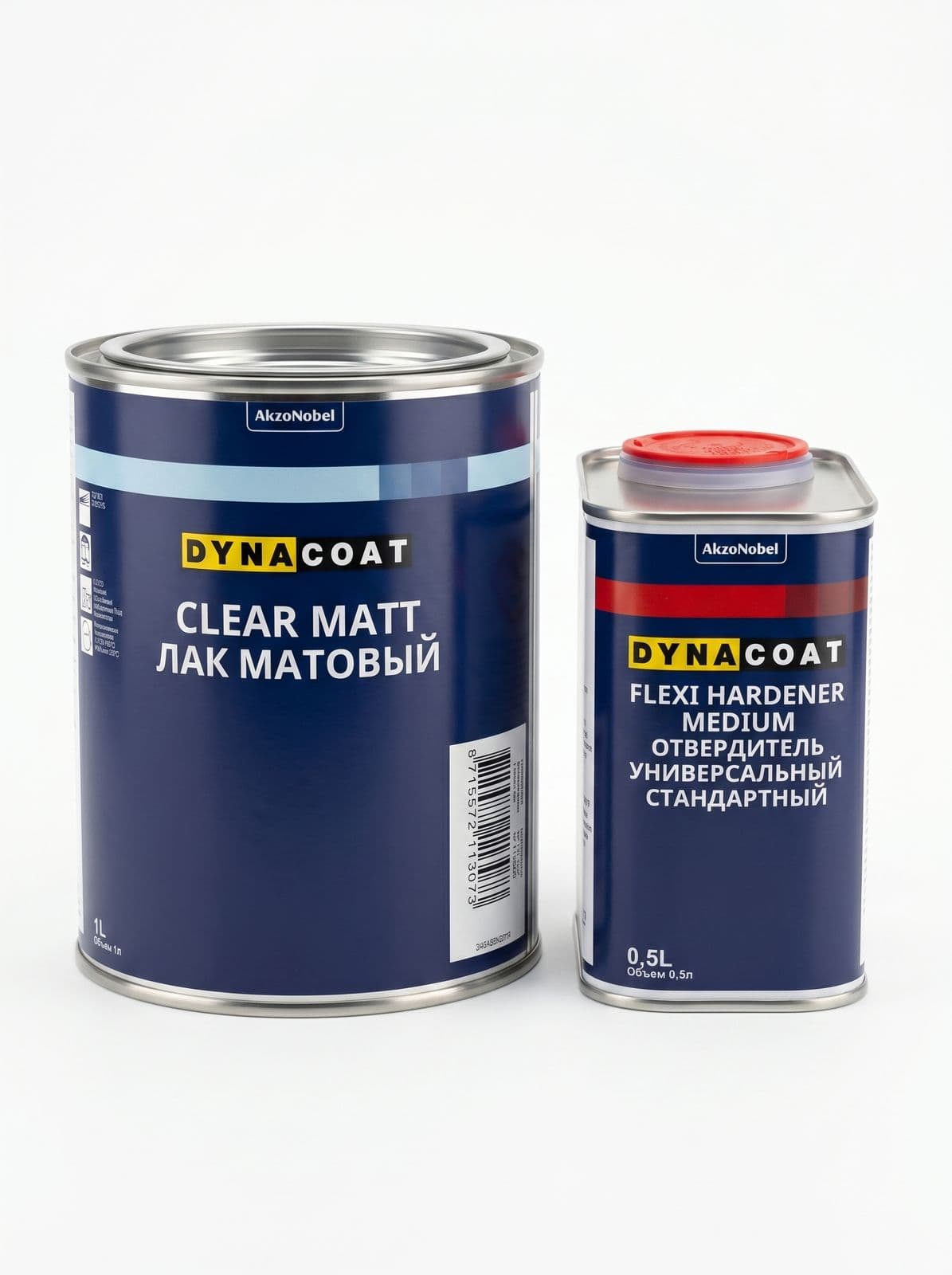 DYNА Лак матовый CLEAR MATT 1л + отвердитель 0,5л
