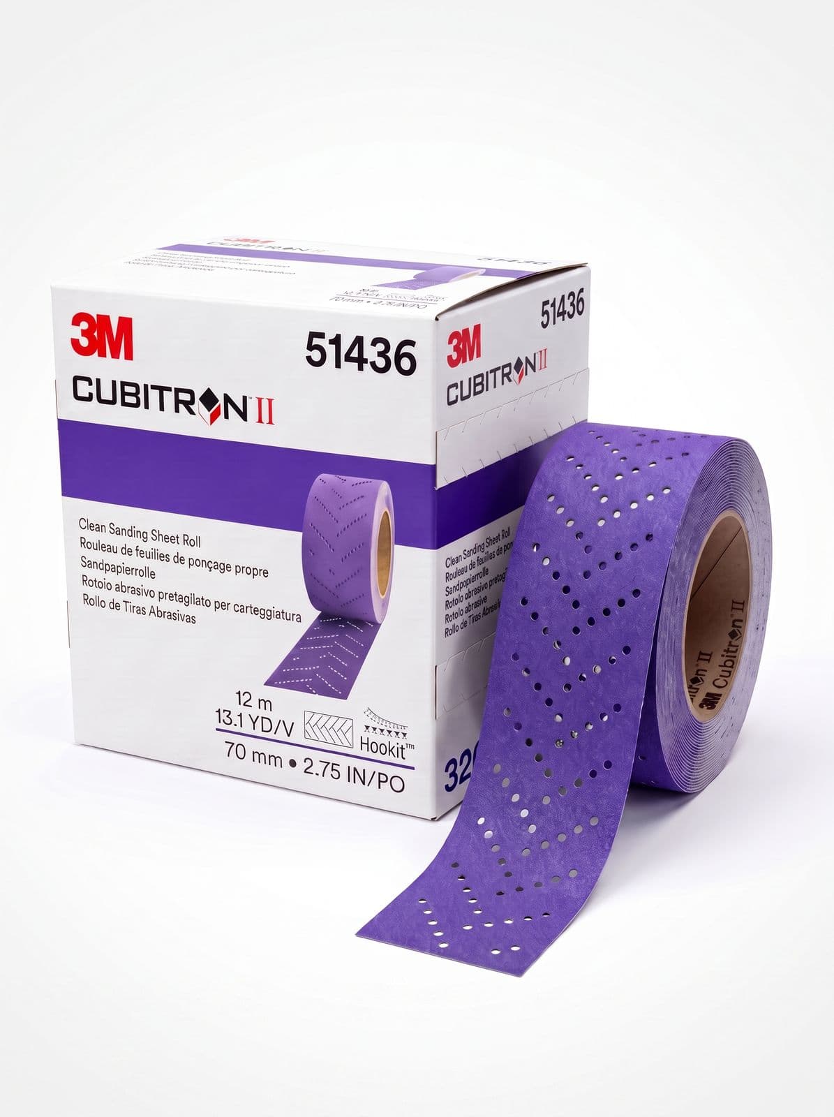 3M Cubitron II 51408 Hookit™ 737U Полоска абразивная, 70 мм x 396 мм(US) (P80)
