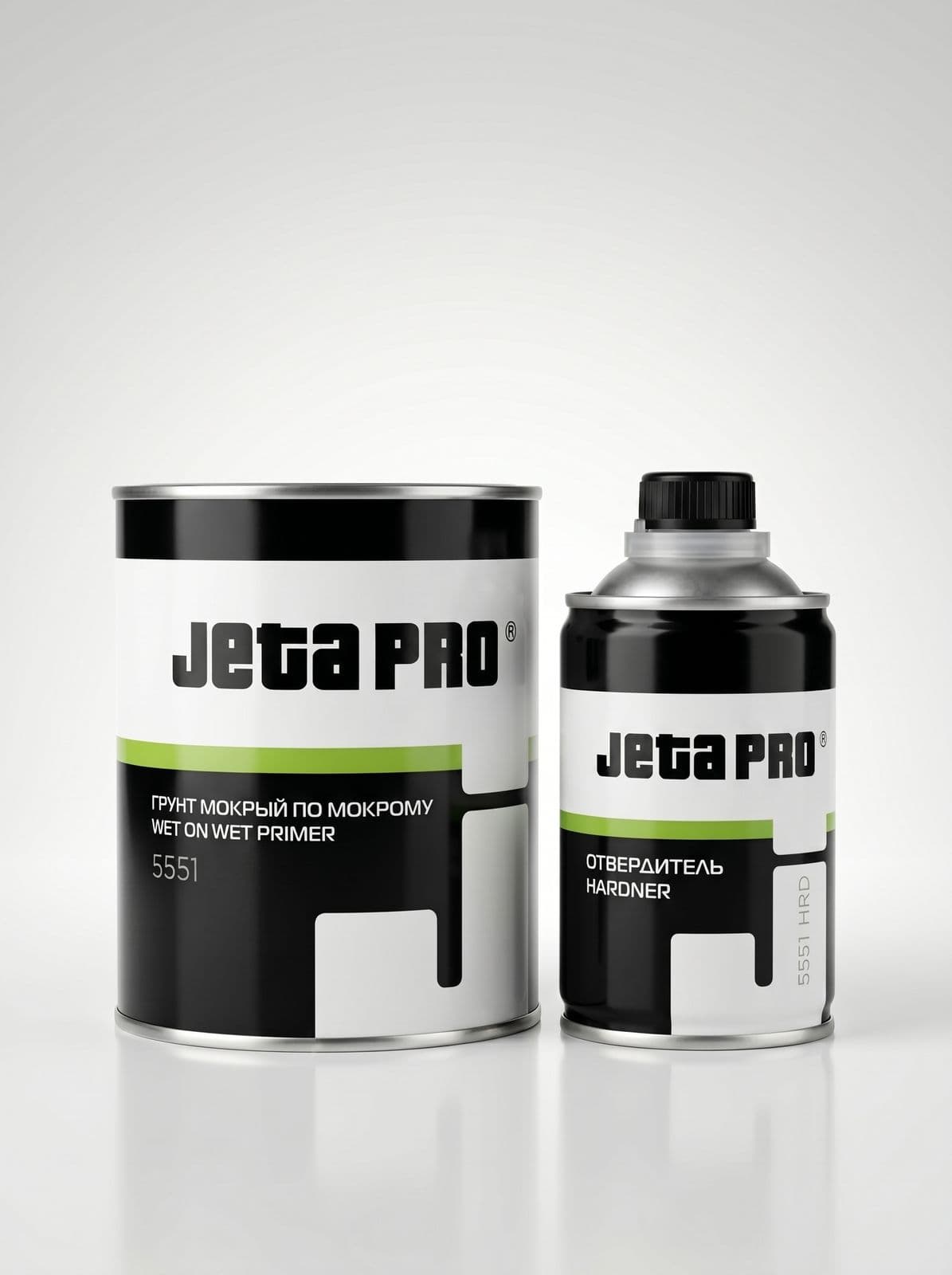 JETA PRO 5551 Грунт мокрый-по-мокрому 3:1, 0,75л + отвердитель 0,25л (Серый)