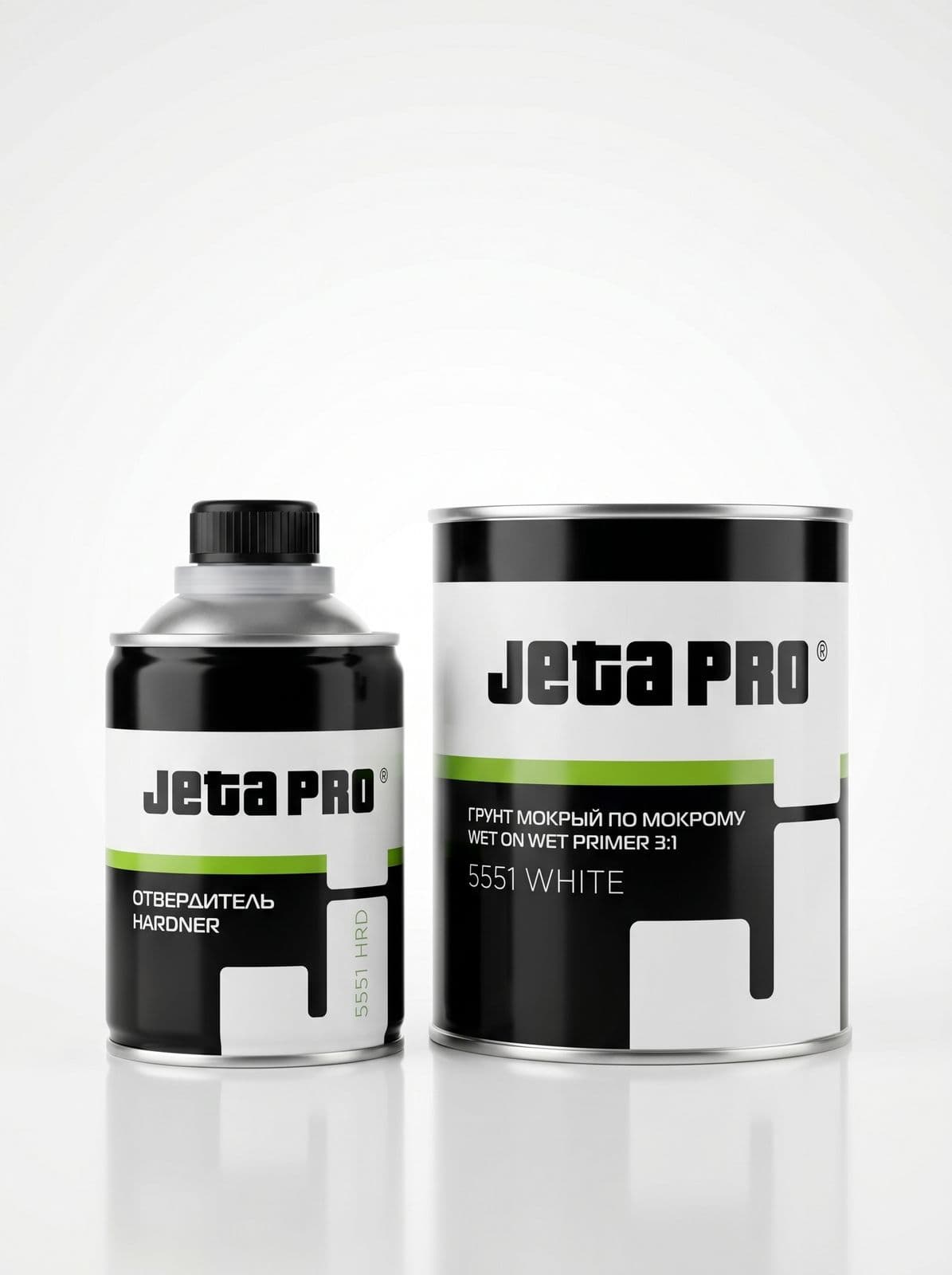 JETA PRO 5551 Грунт мокрый-по-мокрому 3:1, 0,75л + отвердитель 0,25л (Белый)