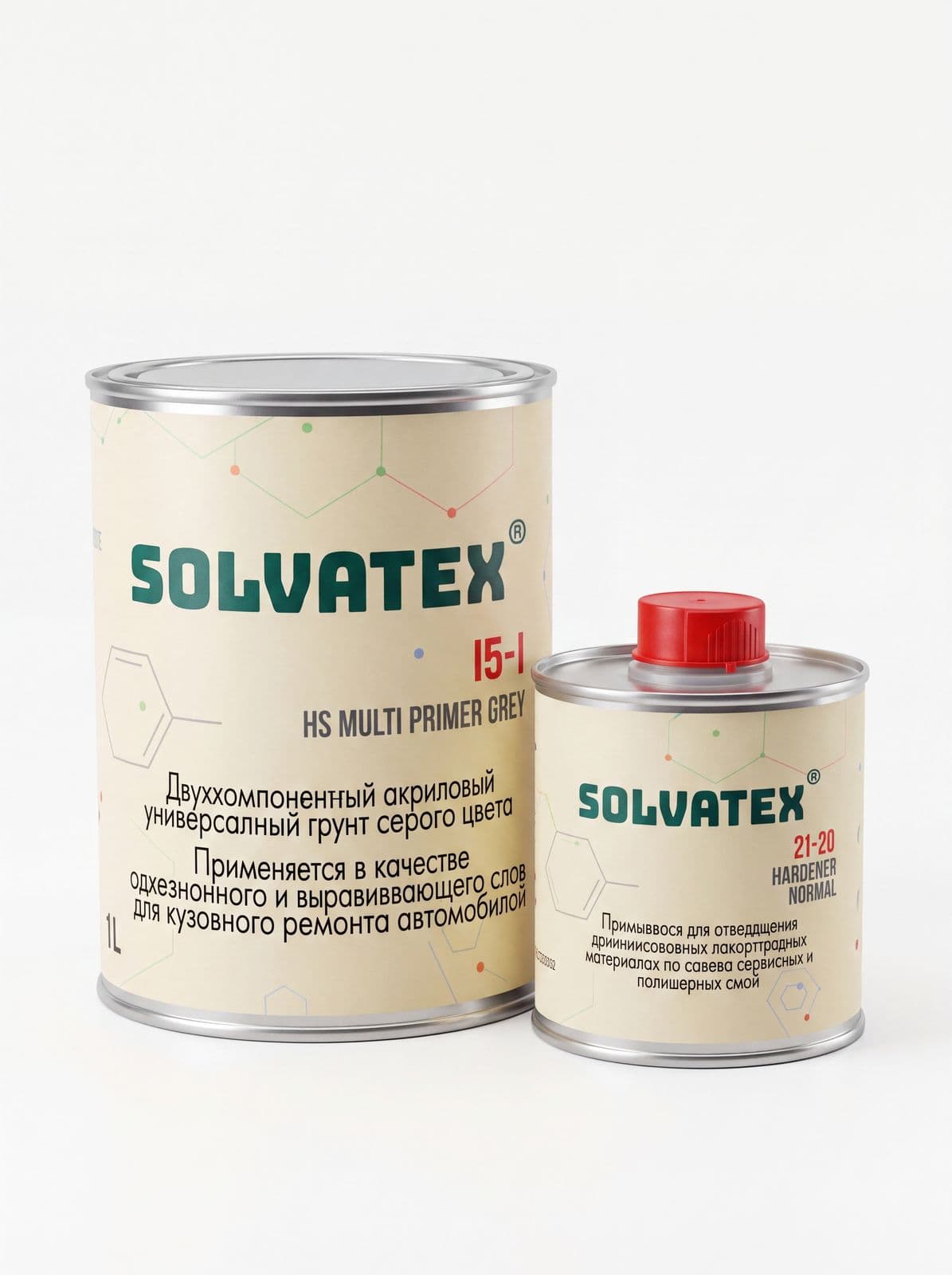 SOLVATEX 15 Грунт HS MULTI PRIMER 4л + отв. 1л (Серый)