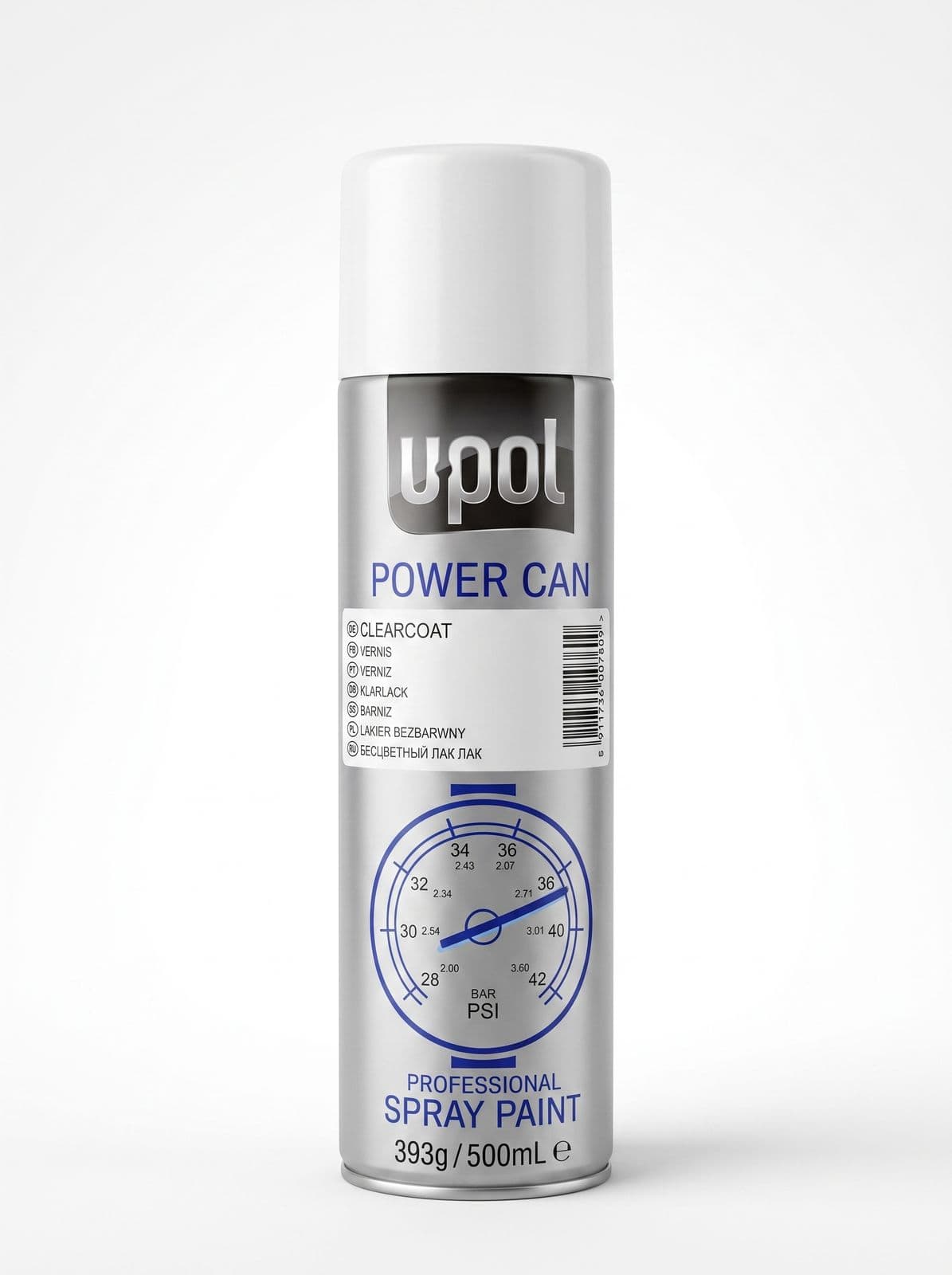 U-POL Power Can 1K, Лак с высоким глянцем, аэрозоль 500мл