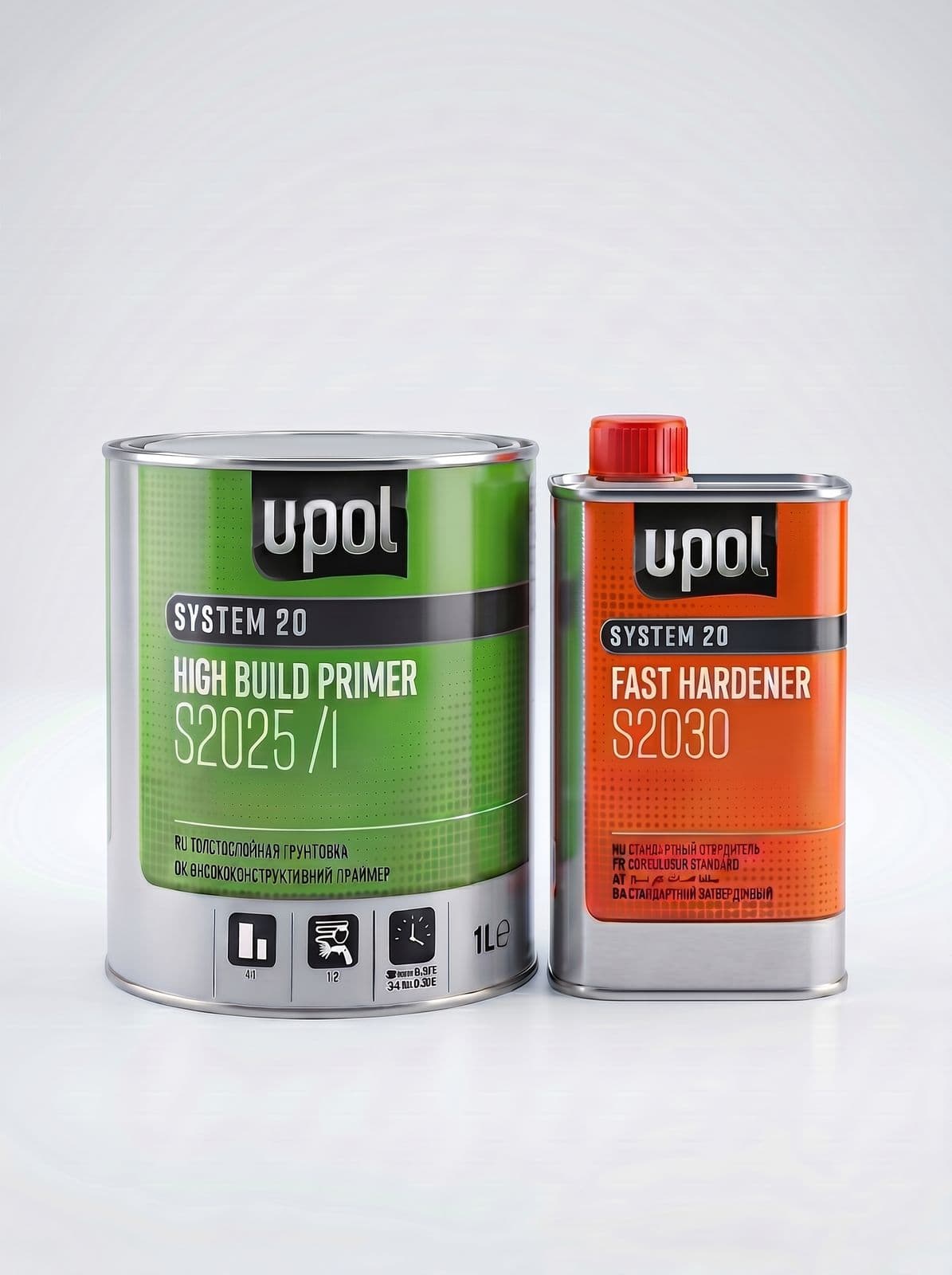 U-POL UHS Грунт наполнитель (1л + 0,25л) + отвердитель (Белый)