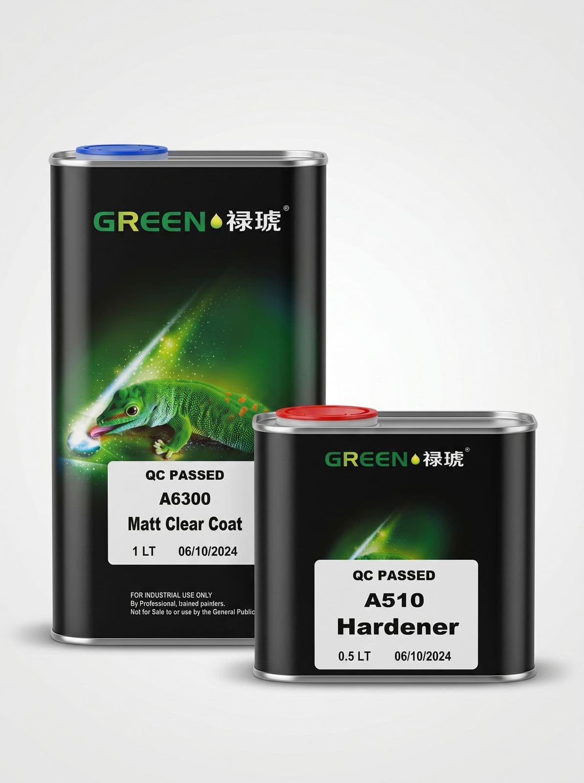 GREEN лак 6300 Mat Clear Coat (4:1 или 3:1) 1л + hardener A510 0,5л (комплект)