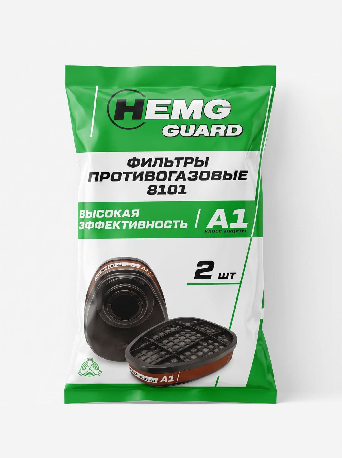 REMIX GUARD Фильтры противогазовые 8101, класс защиты A1 (упак.2 шт)