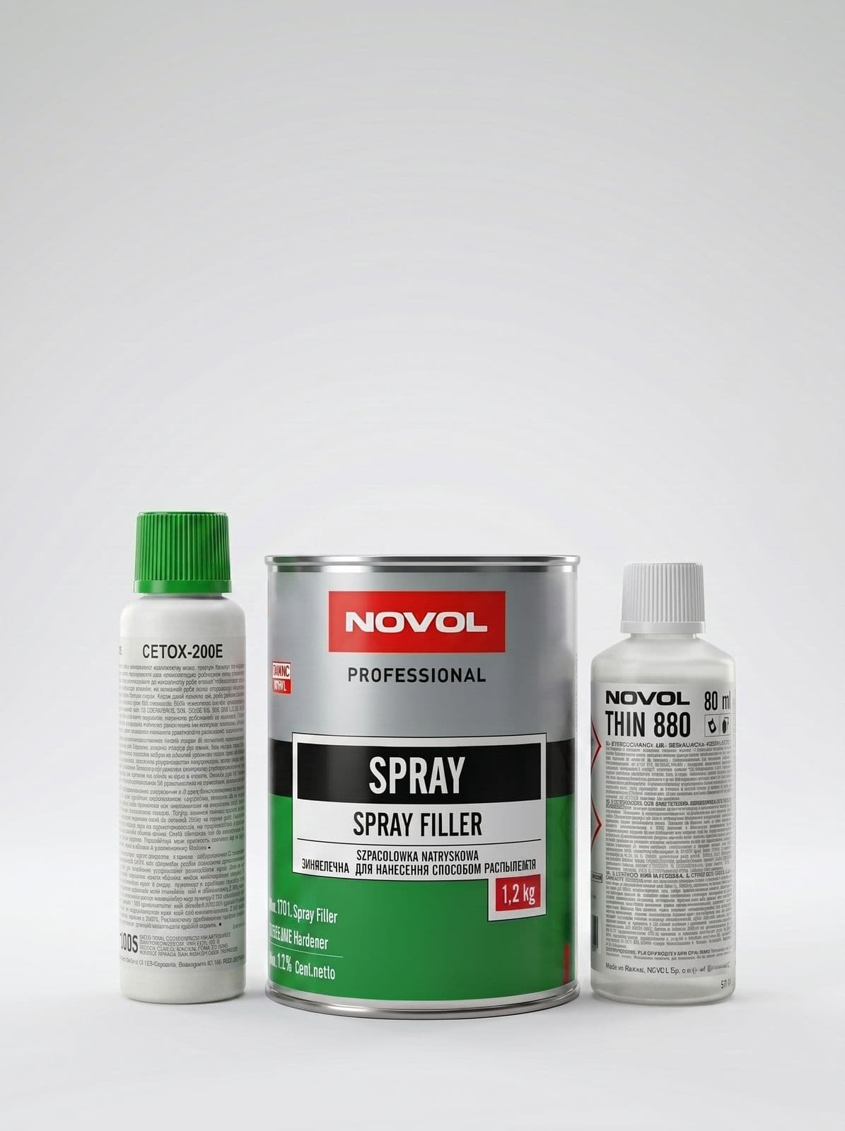 NOVOL Spray 1201 Шпатлёвка жидкая 1.2кг