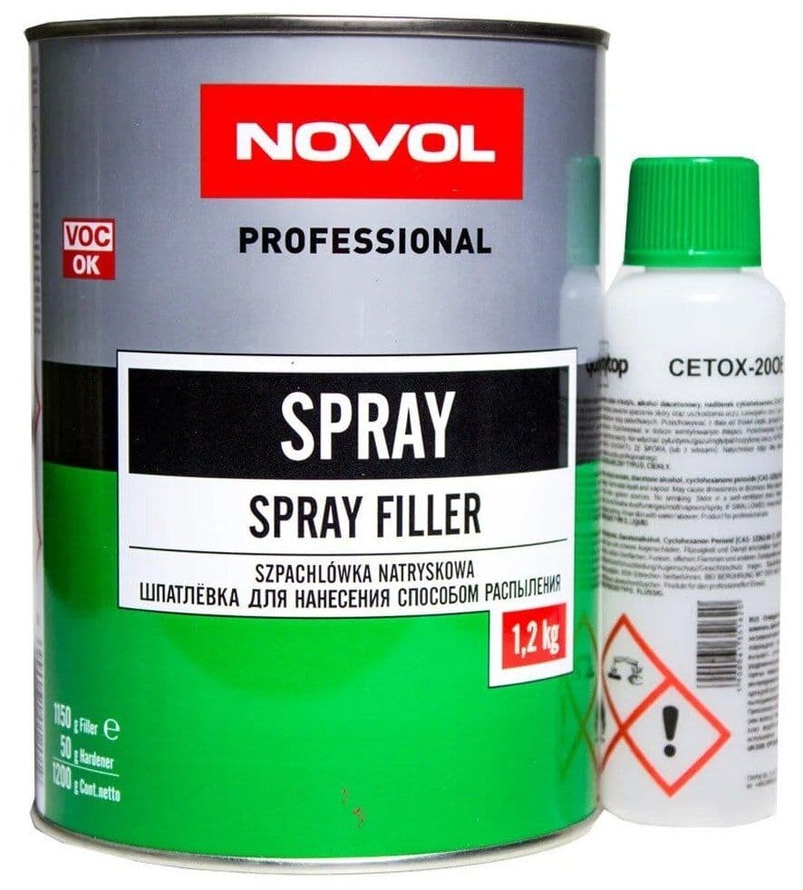 NOVOL Spray 1201 Шпатлёвка жидкая 1.2кг