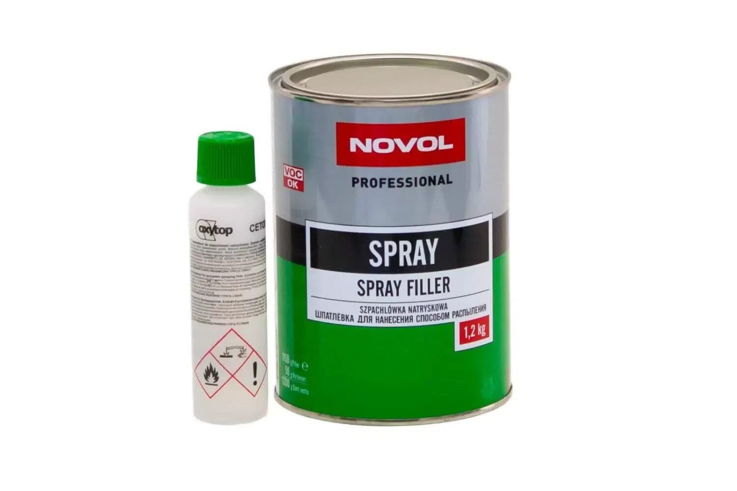 NOVOL Spray 1201 Шпатлёвка жидкая 1.2кг